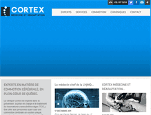 Tablet Screenshot of cliniquecortex.com